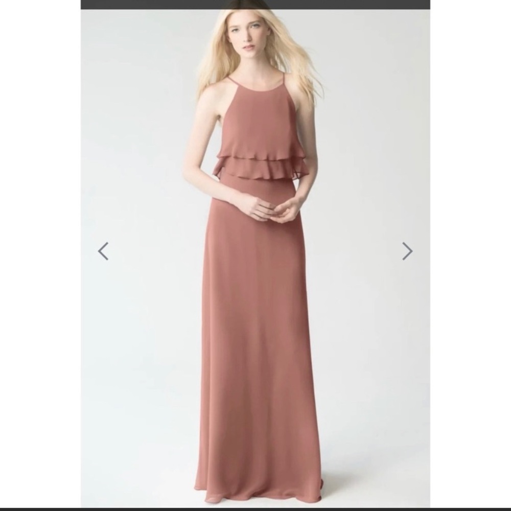 Jenny Yoo Charlie Ruffle bridesmaids maxi dress